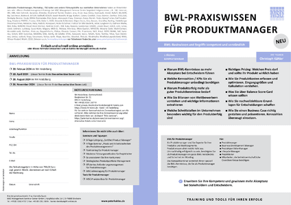 BWL-Praxiswissen fr Produktmanager herunterladen