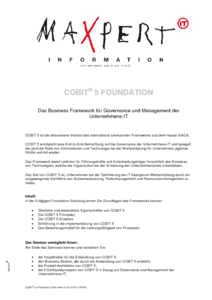 COBIT 5 Foundation herunterladen