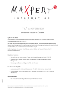 ITIL V3 Overview herunterladen