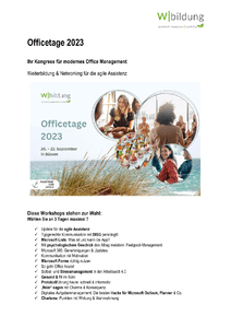 Officetage 2023 - Assistenzkongress in Bsum herunterladen