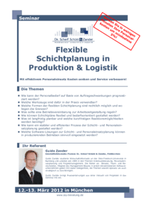 Seminarflyer flexible Schichtplanung in der Produktion und Logistik (Mrz 2012) herunterladen