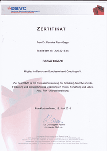 DBVC Senior Coach Urkunde herunterladen