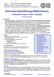 Flyer Online-Kurs Buchfhrung (HGB) Premium herunterladen