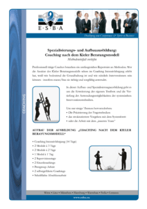 Coaching Aufbau-Ausbildung: Coaching nach dem Kieler Beratungsmodell herunterladen