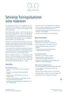 Schwierige Trainingssituation sicher moderieren herunterladen