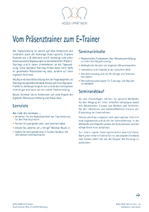 Vom Prsenztrainer zum E-Trainer (Prsenzseminar) herunterladen