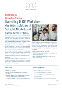 DiSG Workplace-Profil Live-online herunterladen