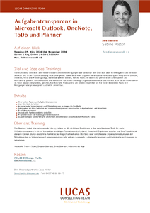 Aufgabentransparenz in Microsoft Outlook - Im Detail herunterladen