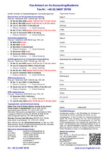 Fax-Anmeldeformular f�r alle Veranstaltungen 2026 herunterladen