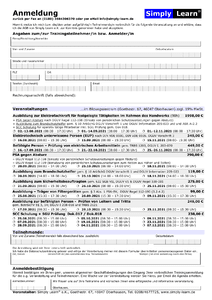 Anmeldeformular herunterladen