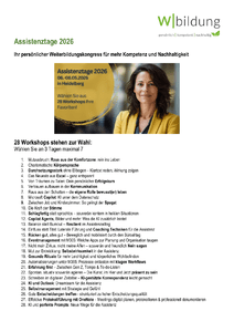 Assistenztage 2026 - Programm herunterladen