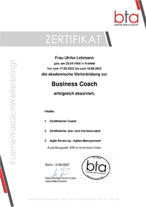Zertifikate Coaching herunterladen