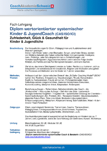 Ausschreibung: Diplom wertorientierter systemischer Kinder & JugendCoach (CAS/ISO/ICI) herunterladen