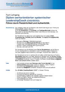 Ausschreibung: Diplom wertorientierter systemischer LeadershipCoach (CAS/ISO/ICI) herunterladen