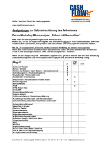 Selbstanalysebogen Workshop Bilanzanalyse: Fhren mit Kennzahlen herunterladen