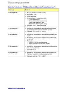 Inhalte der Lehrbriefe zum IFRS-Basislehrgang (Englisch) herunterladen