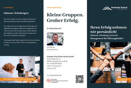 Flyer zu Inhouse-Schulungen herunterladen