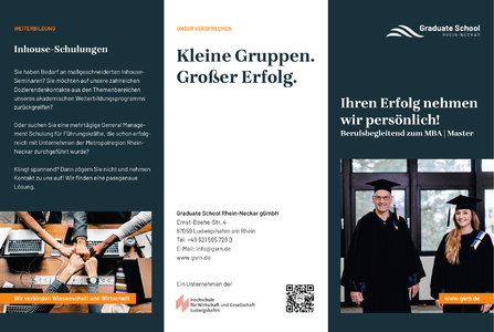 Gesamtprogramm der Graduate School Rhein-Neckar 2024 herunterladen
