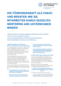 F�hrungskraft als Coach und Berater Whitepaper herunterladen