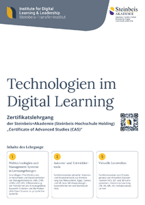 Flyer Technologien im Digital Learning (CAS) herunterladen