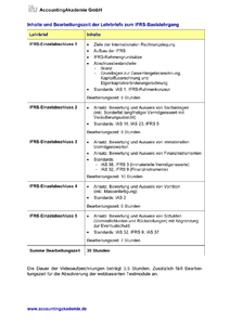 Inhalte der Lehrbriefe zum IFRS-Basislehrgang (Deutsch) herunterladen