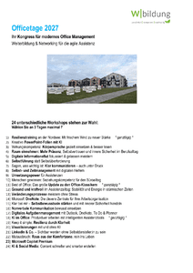 Officetage 2027 - Programm herunterladen