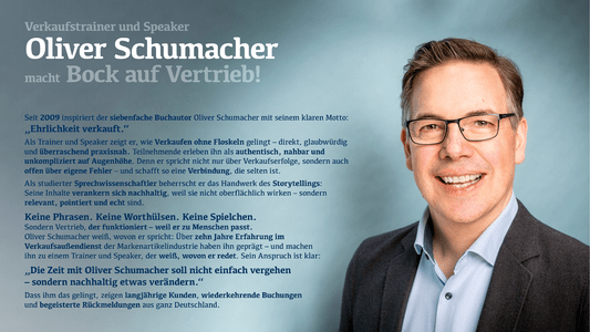 Trainer- und Rednerprofil von Oliver Schumacher herunterladen