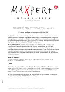 Prince2 Practitioner herunterladen