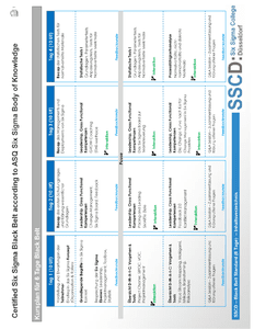 Stundenplan Six Sigma Black Belt herunterladen