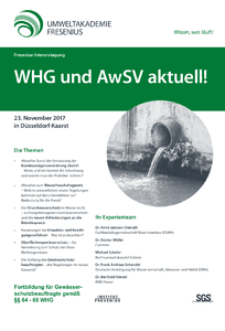 Fresenius-Intensivtagung WHG und AwSV aktuell! herunterladen