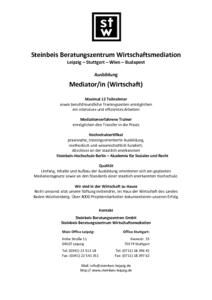 WirtschaftsmediatorIn (Stuttgart) herunterladen