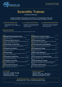 Flyer: Scientific Trainer mit T�V Rheinland gepr�fter Qualifikation herunterladen