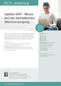 Update bAV – Neues aus der betrieblichen Altersversorgung herunterladen