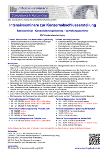 Seminarprogramm Konzernabschlusserstellung 2026 herunterladen