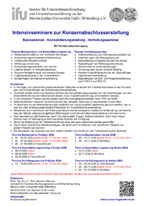 Seminarprogramm Konzernabschlusserstellung 2026 herunterladen