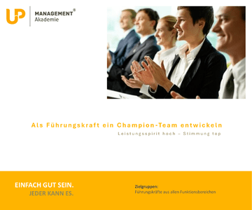 Als F�hrungskraft ein Champion Team entwickeln herunterladen