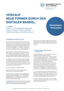 Verkauf. Neue Formen durch den digitalen Wandel. herunterladen