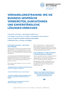 Verhandlungstraining Whitepaper herunterladen
