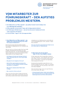 Vom Mitarbeiter zur F�hrungskraft Whitepaper herunterladen
