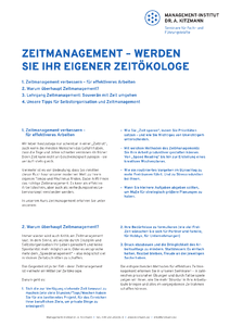 Zeitmanagement Whitepaper herunterladen