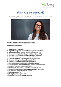 Winter Assistenztage 2026 - Programm herunterladen