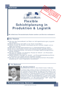 Seminarflyer flexible Schichtplanung in der Produktion und Logistik herunterladen