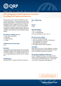 MSP Foundation Zertifzierung bei der QRP herunterladen