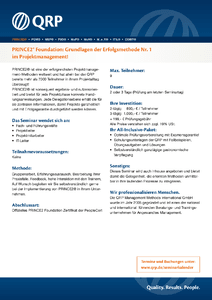 PRINCE2 Foundation: Seminar und Zertifizierung herunterladen