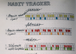 Habit Tracker im Bullet Journal