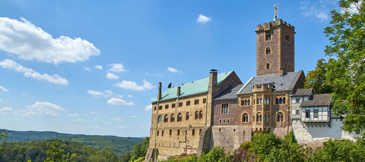 Tagen mit Blick auf die Wartburg: Eisenach