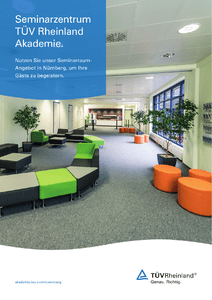 Brosch�re Seminarzentrum T�V Rheinland Akademie N�rnberg herunterladen