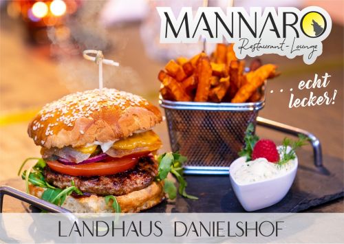 Unser Bed-Burger im Restaurant Mannaro müssen Sie probieren!