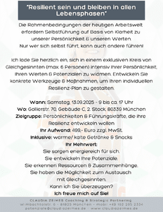 Resilienz-Workshop in Prsenz in Mnchen am 13.09.2025 herunterladen