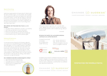 CHANGE 4 SUCCESS - Flyer herunterladen